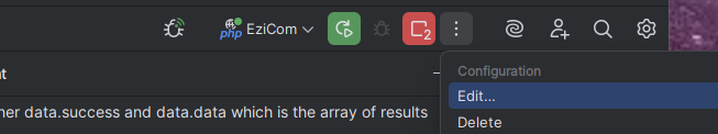 The Debug Configuration Entry Point